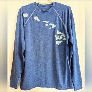 Honolua UV Potection Blue Long Sleeve Shirt Nwt Size Small